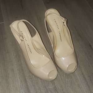 Chinese Laundry 6.5 nude heels